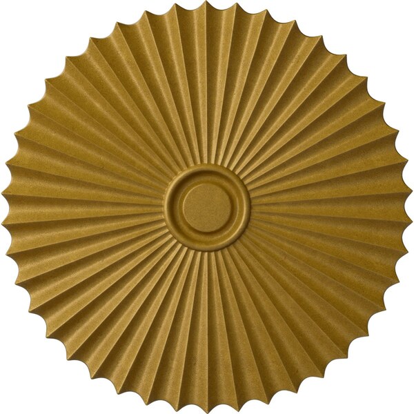 Ekena Millwork Shakuras Ceiling Medallion (For Canopies up to 5 3/4"), Hand-Painted Pharaohs Gold, 33 7/8"OD x 2"P CM34SHPGS - main